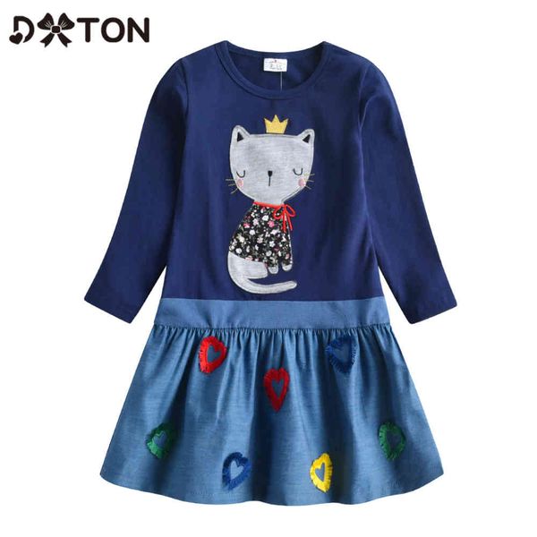 girl's dxton children winter dresses long sleeve kids patchwork dress for girls animal cat cartoon toddler casual clothing c0228, Red;yellow
girl's dxton children winter dresses long sleeve kids patchwork dress for girls animal cat cartoon toddler casual clothing c0228, Red;yellow