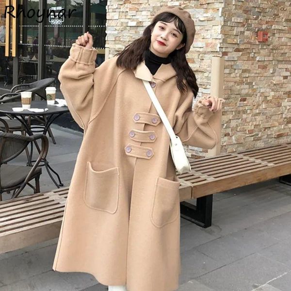 women's wool & blends women outer wear solid all-match hooded pocket loose fashion causal young warm cozy feminino streetwear design au, Black
women's wool & blends women outer wear solid all-match hooded pocket loose fashion causal young warm cozy feminino streetwear design au, Black