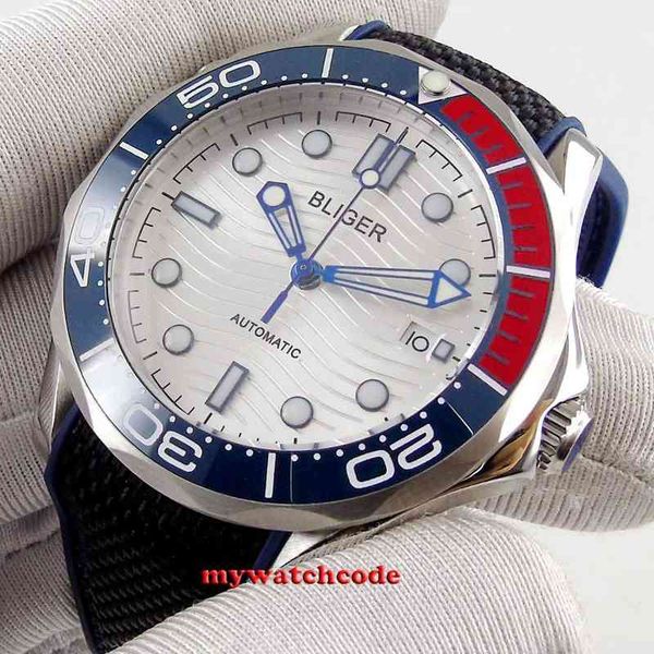 mm bliger sier wave 41 dial luminous marks ceramic bezel sapphire glass date automatic herds clock b251, Slivery;brown 
mm bliger sier wave 41 dial luminous marks ceramic bezel sapphire glass date automatic herds clock b251, Slivery;brown