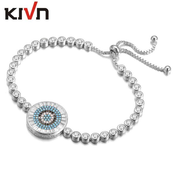 charm bracelets kivn jewelry adjustable blue eye cz cubic zirconia tennis womens girls wedding bridal gifts 6pcs lots wholesale, Golden;silver
charm bracelets kivn jewelry adjustable blue eye cz cubic zirconia tennis womens girls wedding bridal gifts 6pcs lots wholesale, Golden;silver
