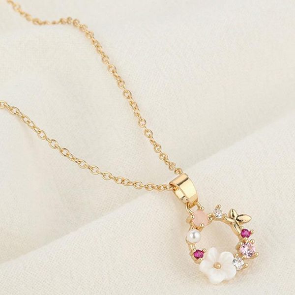 pendant necklaces 1pc creative butterfly flowers necklace zircon crystal pearl shell garland women jewelry accessories fashion, Silver
pendant necklaces 1pc creative butterfly flowers necklace zircon crystal pearl shell garland women jewelry accessories fashion, Silver