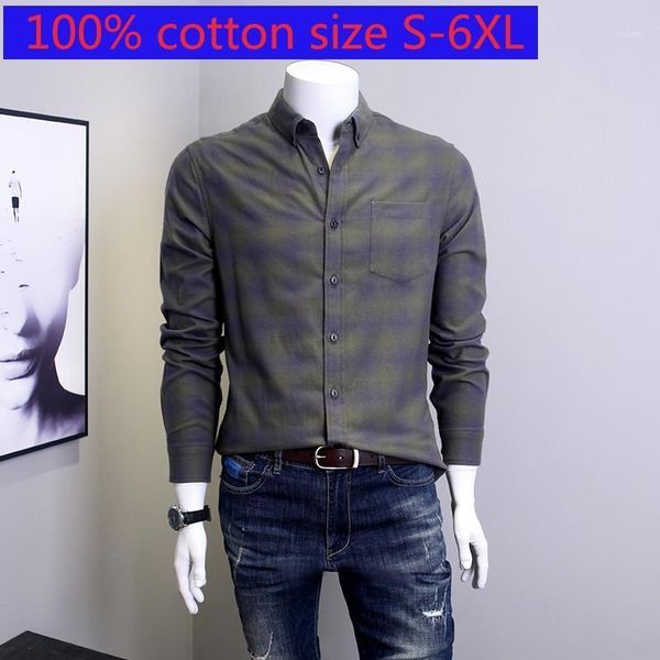 arrival fashion autumn flannel 100% cotton men loose casual long sleeve shirts plaid plus size s-5xl 6xl men's, White;black
arrival fashion autumn flannel 100% cotton men loose casual long sleeve shirts plaid plus size s-5xl 6xl men's, White;black