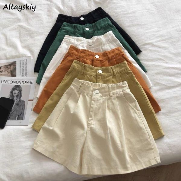 women's shorts women loose zipper wide leg solid classic all-match comfort summer daily fashionable korean style students female, White;black
women's shorts women loose zipper wide leg solid classic all-match comfort summer daily fashionable korean style students female, White;black