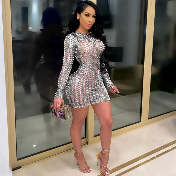 sheer bodycon mini clothes women dress long sleeve hollow out slim birthday night party club dresses undefined, Black;gray
sheer bodycon mini clothes women dress long sleeve hollow out slim birthday night party club dresses undefined, Black;gray