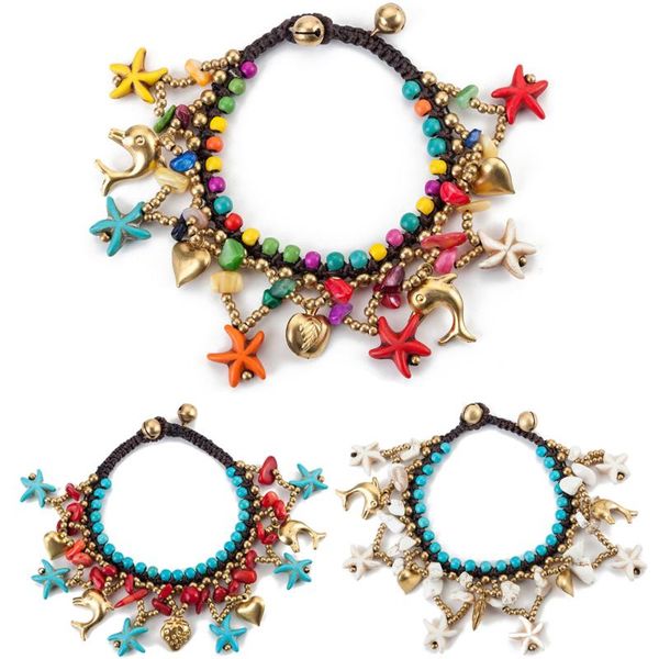 charm bracelets statement handmade 3 colors starfish beads multilayers ceramic stone bracelet female bohemia for women, Golden;silver
charm bracelets statement handmade 3 colors starfish beads multilayers ceramic stone bracelet female bohemia for women, Golden;silver