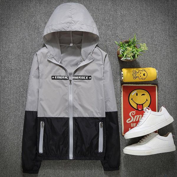 men's jackets korean fashion sports and leisure hooded sunscreen breathable color matching thin large size casual, Black;brown
men's jackets korean fashion sports and leisure hooded sunscreen breathable color matching thin large size casual, Black;brown