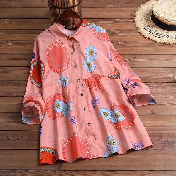 women's blouses & shirts 2021 autumn long sleeve blouse zanzea women floral printed blusas vintage casual lapel party female tunic che, White
women's blouses & shirts 2021 autumn long sleeve blouse zanzea women floral printed blusas vintage casual lapel party female tunic che, White