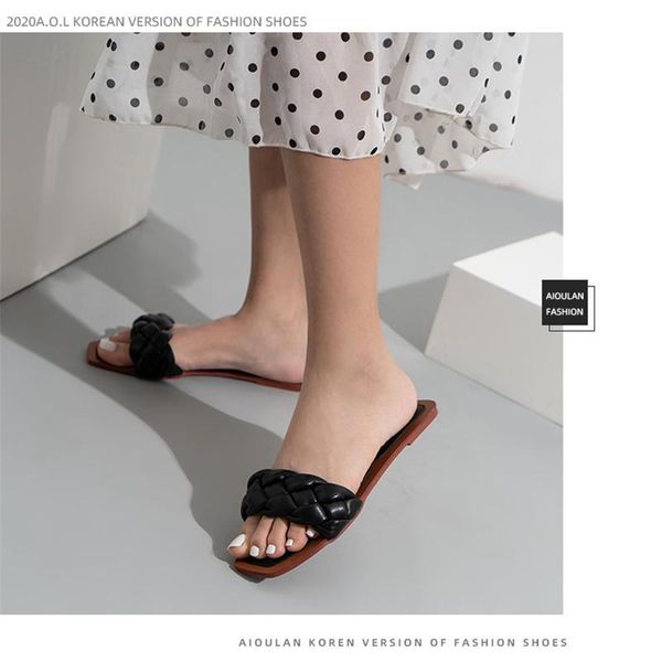 slippers flat bottom women's fashion 2021 summer casual woven sandals shoes custom wholesale and retail, Black
slippers flat bottom women's fashion 2021 summer casual woven sandals shoes custom wholesale and retail, Black