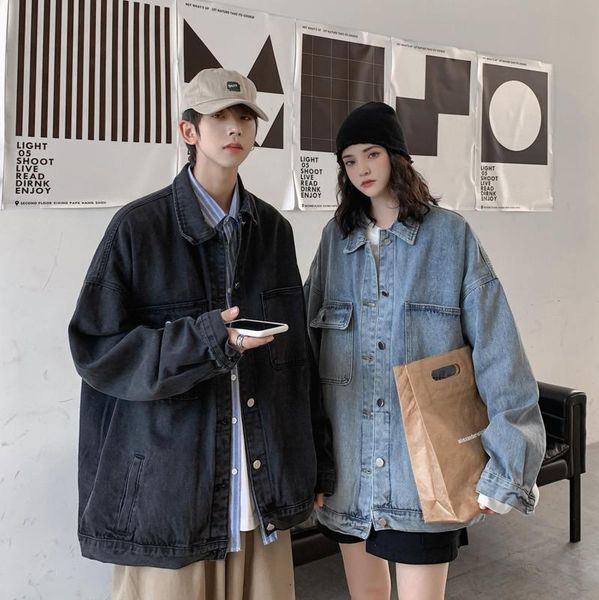 men's jackets 2021 autumn and winter youth solid color couple multi-pocket denim jacket fashion casual single-breasted top, Black;brown
men's jackets 2021 autumn and winter youth solid color couple multi-pocket denim jacket fashion casual single-breasted top, Black;brown
