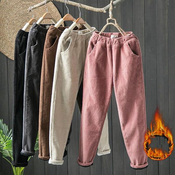 women's pants & capris autumn winter corduroy harem women fashion thickening casual ladies' korean loose high waist trousers plus, Black;white
women's pants & capris autumn winter corduroy harem women fashion thickening casual ladies' korean loose high waist trousers plus, Black;white