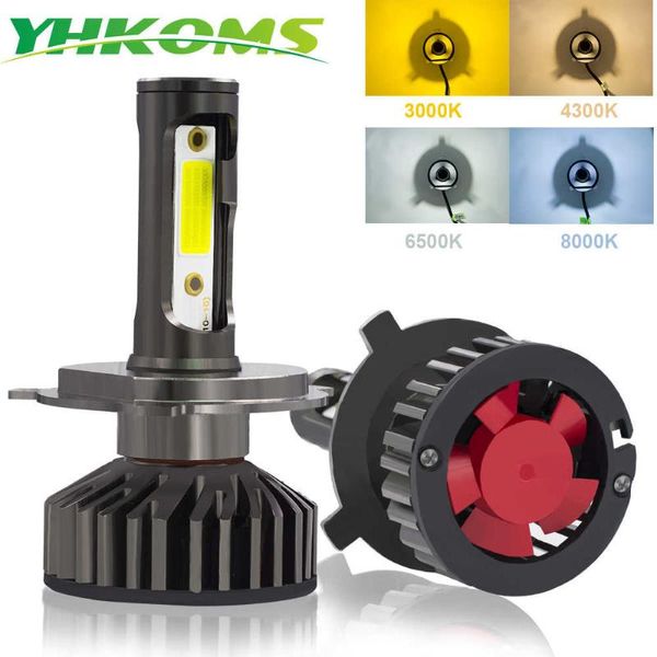 

car headlights yhkoms canbus headlight led h4 h7 3000k 4300k 6500k 8000k bulb h11 h8 h1 h3 9005 9006 880 881 h27 auto fog light lamp