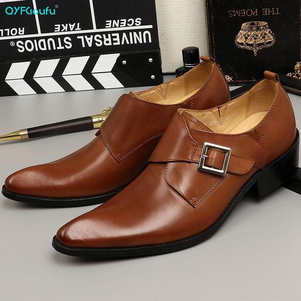 dress shoes 2021 retro style genuine leather brogue men breathable buckle pointed toe formal party office high quality, Black
dress shoes 2021 retro style genuine leather brogue men breathable buckle pointed toe formal party office high quality, Black