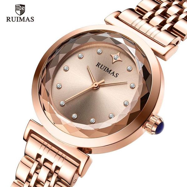 wristwatches ruimas luxury crystal watch women waterproof rose gold bracelet quartz wrist watches lady brand clock relogio feminino 563, Slivery;brown
wristwatches ruimas luxury crystal watch women waterproof rose gold bracelet quartz wrist watches lady brand clock relogio feminino 563, Slivery;brown