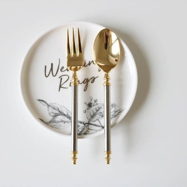 forks metal stainless steel gold plating delicate roman column coffee spoon desert folk
forks metal stainless steel gold plating delicate roman column coffee spoon desert folk