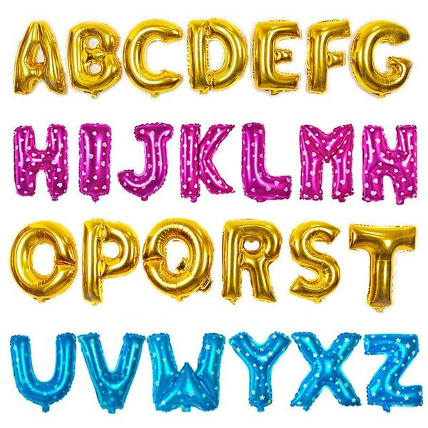 party decoration 16-inch letter a-z gold and silver aluminum film balloon birthday valentine's day wedding room
party decoration 16-inch letter a-z gold and silver aluminum film balloon birthday valentine's day wedding room