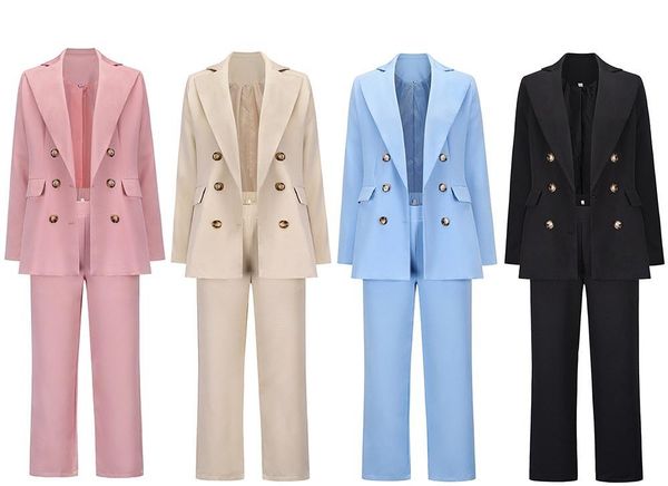 women's two piece pants big revers double-breasted slim-fit blazer casual rights books office white collar pak femenino women
women's two piece pants big revers double-breasted slim-fit blazer casual rights books office white collar pak femenino women