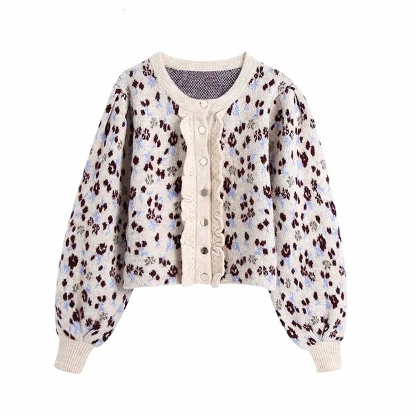 women's sweaters women fashion za jacquard knitted flower cardigans chic lady single breasted long sleeve o-neck short ahcf, White;black
women's sweaters women fashion za jacquard knitted flower cardigans chic lady single breasted long sleeve o-neck short ahcf, White;black