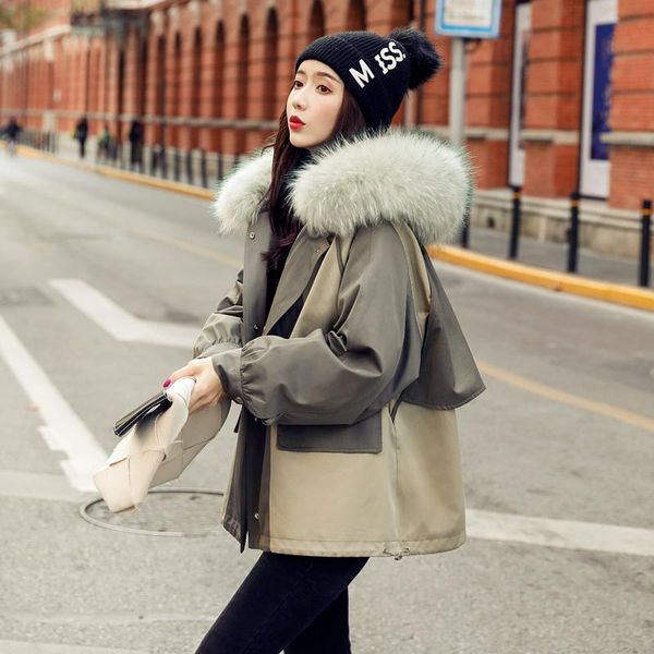 women's down & parkas women's fur collar hooded parker cotton jackets 2021 winter thick long sleeve slim women short patchwork, Black
women's down & parkas women's fur collar hooded parker cotton jackets 2021 winter thick long sleeve slim women short patchwork, Black