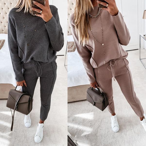 two piece set tracksuit women tracksuits jogging casual sweatsuits sets sportswear fashion ensemble femme conjunto dos piezas, Gray
two piece set tracksuit women tracksuits jogging casual sweatsuits sets sportswear fashion ensemble femme conjunto dos piezas, Gray