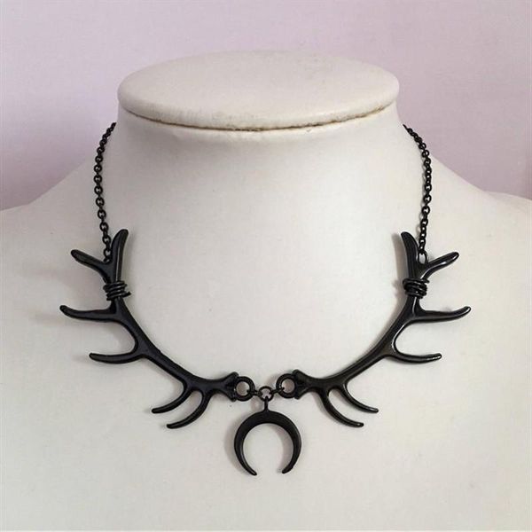pendant necklaces gothic women antlers necklace black horn crescent moon emo grunge creepy statement jewelry gift punk gorgeous charm, Silver
pendant necklaces gothic women antlers necklace black horn crescent moon emo grunge creepy statement jewelry gift punk gorgeous charm, Silver