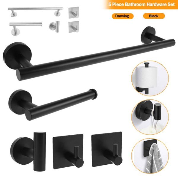 towel racks 5pcs rack setstainless steel bathroom hardware wall mounted bar include 16 inch hand toilet paper holder 3 hooks
towel racks 5pcs rack setstainless steel bathroom hardware wall mounted bar include 16 inch hand toilet paper holder 3 hooks