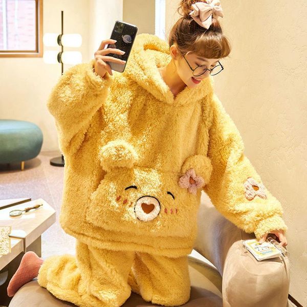 winter pyjamas cartoon coral womens sleepwears velvet pajamas bell add fleece and thicken hooded plush plus size xxl, Black;red
winter pyjamas cartoon coral womens sleepwears velvet pajamas bell add fleece and thicken hooded plush plus size xxl, Black;red