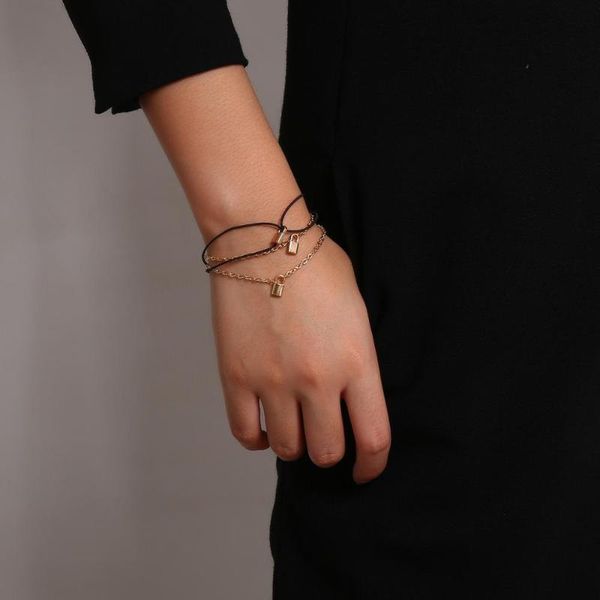 camia geometric simple pendant hand bracelet female retro creative lock chain mix and match link,, Black
camia geometric simple pendant hand bracelet female retro creative lock chain mix and match link,, Black