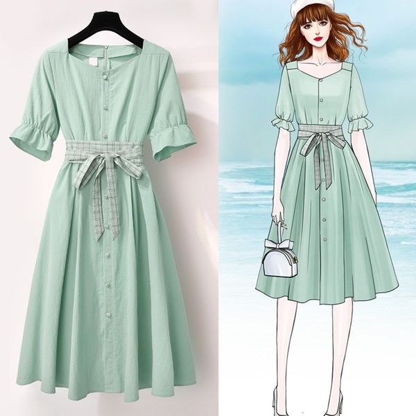 dresses cotton hemp dress summer square collar super fairy holiday avocado green medium length sweet eggshop skirt, Black;gray
dresses cotton hemp dress summer square collar super fairy holiday avocado green medium length sweet eggshop skirt, Black;gray