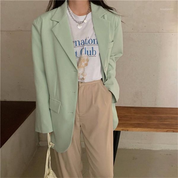 hzirip 2021 autumn fashion green women blazer work wear formal loose elegant office lady solid suit coat female blusas women's suits &, White;black
hzirip 2021 autumn fashion green women blazer work wear formal loose elegant office lady solid suit coat female blusas women's suits &, White;black