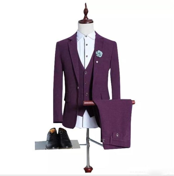 men's suits & blazers notched lapel burgundy suit sim fit three-piece (coat + pants vest) business formal costume homme, White;black
men's suits & blazers notched lapel burgundy suit sim fit three-piece (coat + pants vest) business formal costume homme, White;black