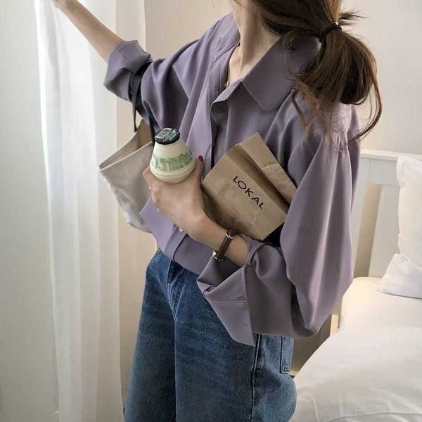 women's t-shirt spring summer blouse design sense niche retro temperament simple shirt women jacket gentle long sleeve shirts u27v, White
women's t-shirt spring summer blouse design sense niche retro temperament simple shirt women jacket gentle long sleeve shirts u27v, White