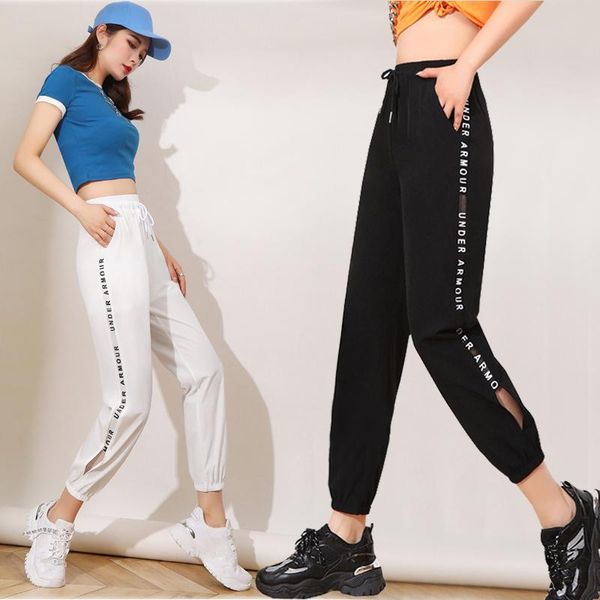 women's pants & capris sports summer thin casual female elastic waist ice silk nine points trousers women all-match loose, Black;white
women's pants & capris sports summer thin casual female elastic waist ice silk nine points trousers women all-match loose, Black;white