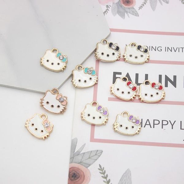 charms 10pcs alloy enamel cat pendant animal metal earrings hair accessories diy jewelry making for bracelet, Bronze;silver
charms 10pcs alloy enamel cat pendant animal metal earrings hair accessories diy jewelry making for bracelet, Bronze;silver
