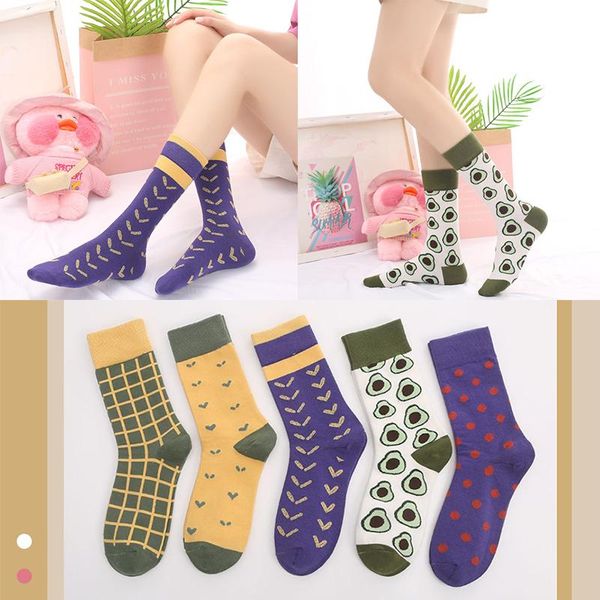 socks & hosiery 5 pairs of colors autumn and winter personality street wild trend avocado plaid love ladies cotton tube purple girl, Black;white
socks & hosiery 5 pairs of colors autumn and winter personality street wild trend avocado plaid love ladies cotton tube purple girl, Black;white