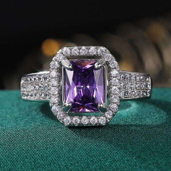 cluster rings joiashome elegant female ring for anniversary silver 925 jewelry square gemstone purple z zircon size6-10 wholesale, Golden;silver
cluster rings joiashome elegant female ring for anniversary silver 925 jewelry square gemstone purple z zircon size6-10 wholesale, Golden;silver