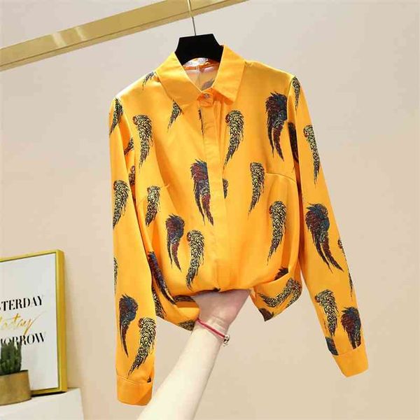 luxury quality europe style autumn women's long sleeves turn down collar print shirts ladies casual shirt blouse a3674 210519, White
luxury quality europe style autumn women's long sleeves turn down collar print shirts ladies casual shirt blouse a3674 210519, White