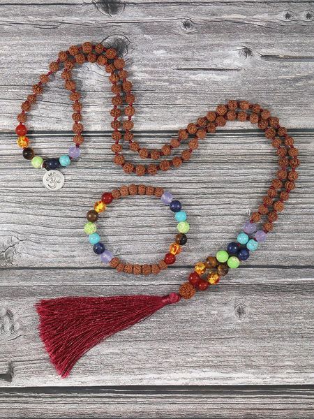 pendant necklaces yuokiaa natural rudraksha beads energy 7 chakras 108 mala necklace healing reiki meditation balance bracelet jewelry set, Silver
pendant necklaces yuokiaa natural rudraksha beads energy 7 chakras 108 mala necklace healing reiki meditation balance bracelet jewelry set, Silver