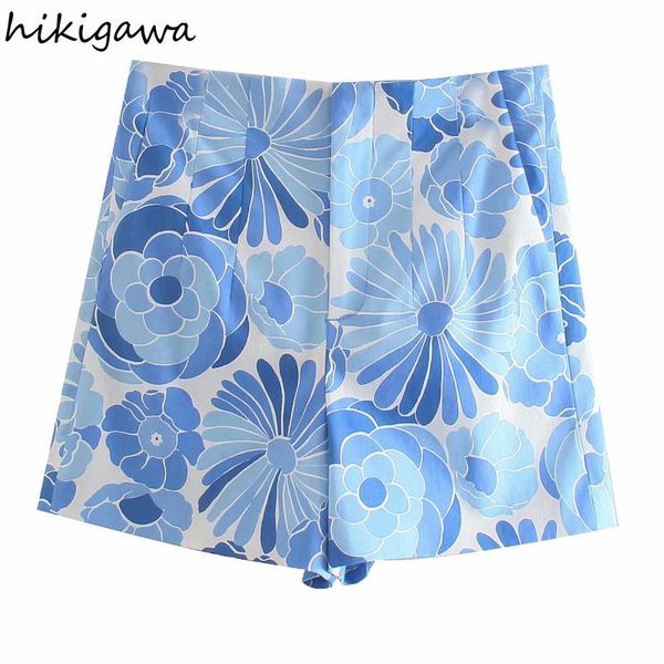 hikigawa shorts for women 2021 summer fashion vintage flower print high waist femme pantalon casual straight zipper short women's, White;black
hikigawa shorts for women 2021 summer fashion vintage flower print high waist femme pantalon casual straight zipper short women's, White;black