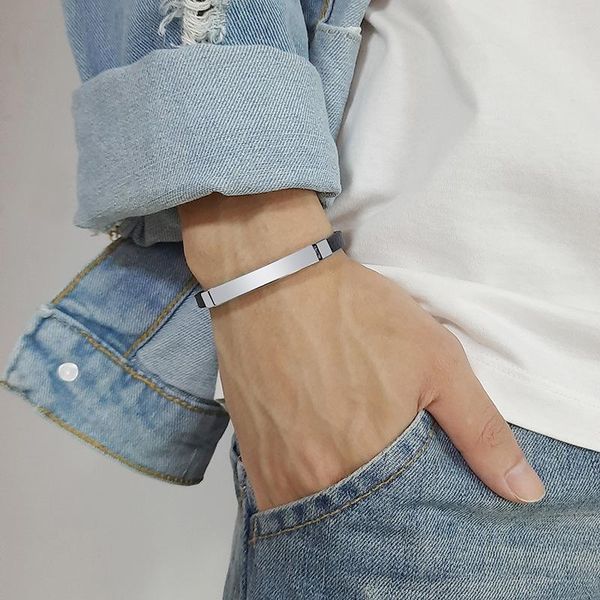 charm bracelets business men's custom name mencharm bracelet stainless steel leather fashion women cuban adjustable length boy gift bus, Golden;silver
charm bracelets business men's custom name mencharm bracelet stainless steel leather fashion women cuban adjustable length boy gift bus, Golden;silver