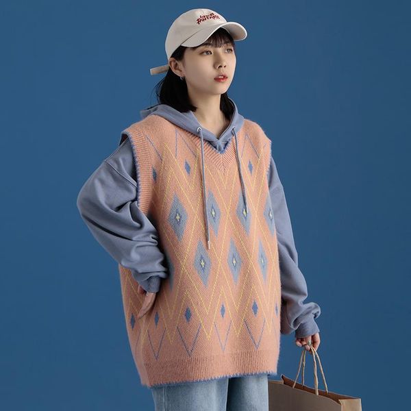 women's vests legible women sweater vest autumn winter sleeveless v-neck knitted poullover female jumper pull femme, Black;white
women's vests legible women sweater vest autumn winter sleeveless v-neck knitted poullover female jumper pull femme, Black;white
