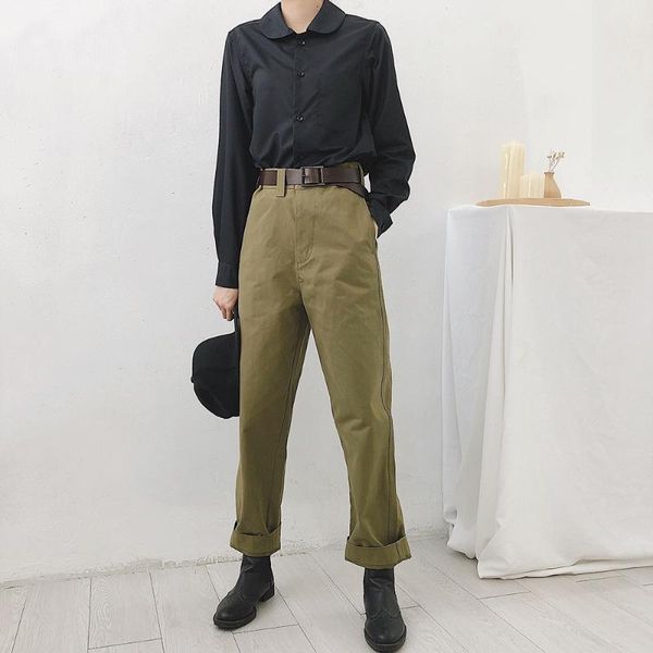 loose thin neutral niche poster style cocoon pants good shape women's & capris, Black;white
loose thin neutral niche poster style cocoon pants good shape women's & capris, Black;white
