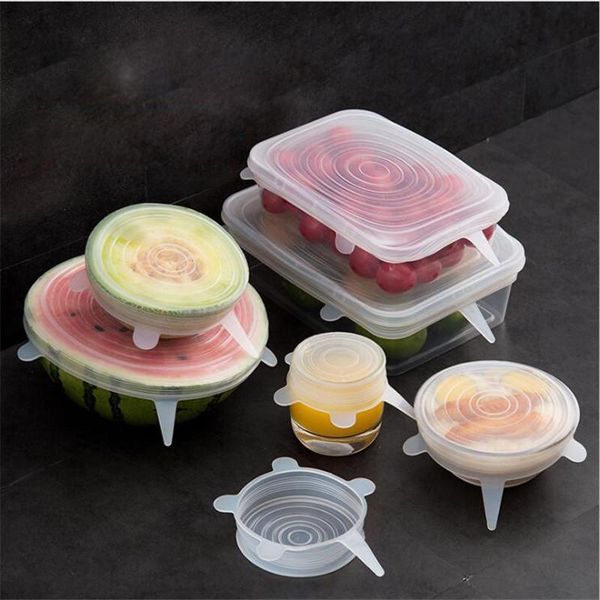 food savers & storage containers 6 pcs/set silicone cover universal fruit lids for cookware bowl pot reusable stretch kitchen accessories
food savers & storage containers 6 pcs/set silicone cover universal fruit lids for cookware bowl pot reusable stretch kitchen accessories