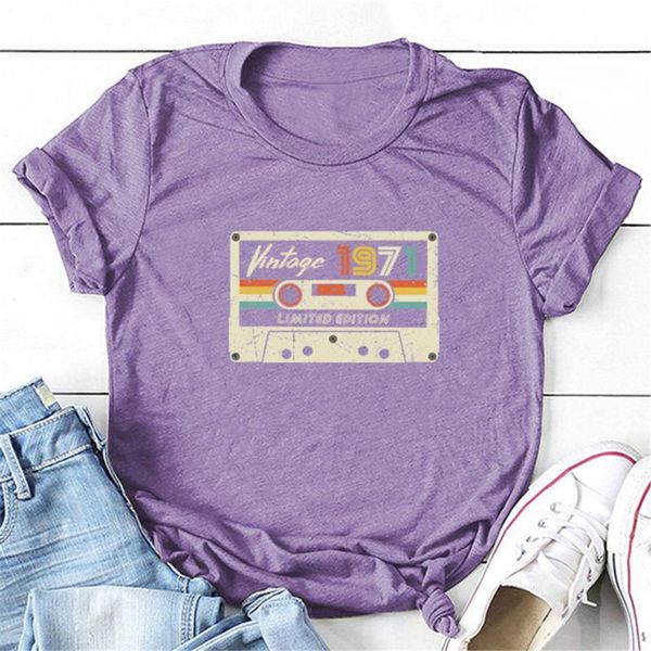 women's t-shirt videotape vintage 1971 print summer t-shirts plus size 3xl aesthetic tees ladies harajuku ulzzang clothes punk shirt, White
women's t-shirt videotape vintage 1971 print summer t-shirts plus size 3xl aesthetic tees ladies harajuku ulzzang clothes punk shirt, White