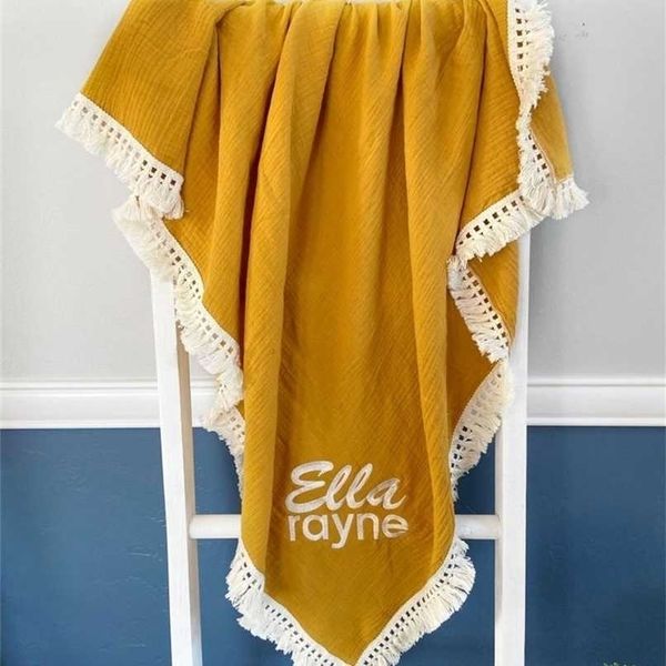 baby blankets born muslin boho custom name swaddle embroidered shower gift tassel 211025
baby blankets born muslin boho custom name swaddle embroidered shower gift tassel 211025