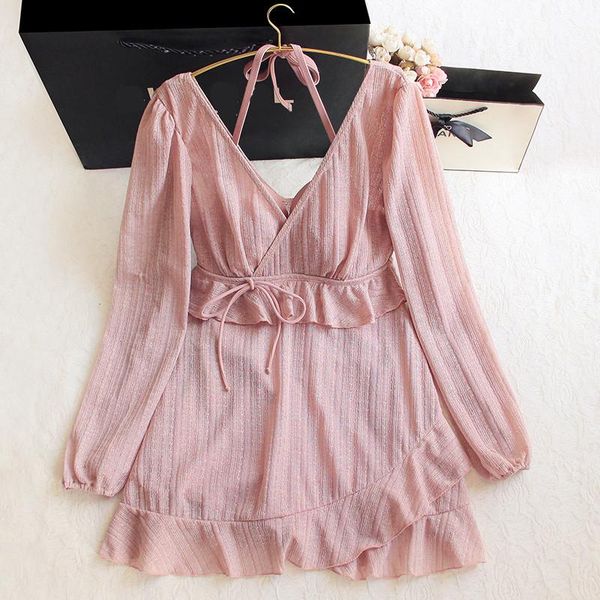 one-piece suits staerk 2021 fashion long-sleeved pink ruffled swimsuit lady halter backless monokini peplum one piece swimwear women sw
one-piece suits staerk 2021 fashion long-sleeved pink ruffled swimsuit lady halter backless monokini peplum one piece swimwear women sw