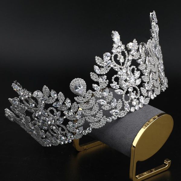 hair clips & barrettes luxury full zircon lengthen crown retro court noble style wedding tiaras bridal jewelry accessories hq0703, Golden;silver
hair clips & barrettes luxury full zircon lengthen crown retro court noble style wedding tiaras bridal jewelry accessories hq0703, Golden;silver