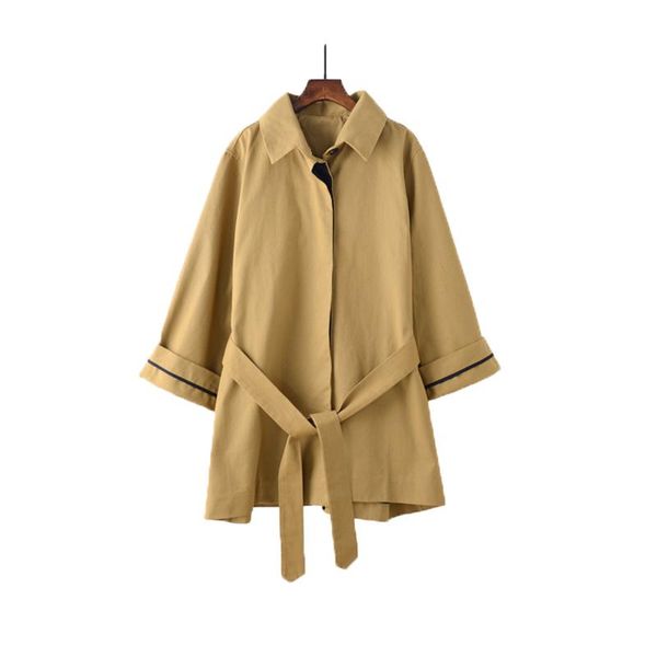 women's trench coats autumn women windbreaker cotton solid color pocket tie stitching loose female, Tan;black
women's trench coats autumn women windbreaker cotton solid color pocket tie stitching loose female, Tan;black