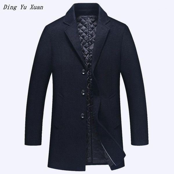 men's wool & blends mens single breasted overcoat cotton padded parkas winter coat men slim fit peacoat korean style notched trenchcoat, Black
men's wool & blends mens single breasted overcoat cotton padded parkas winter coat men slim fit peacoat korean style notched trenchcoat, Black