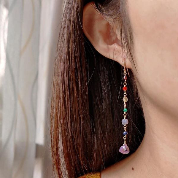 dangle & chandelier lii ji 7 chakras natural stone 14k gold filled handmade long earrings fashion delicate jewelry, Silver
dangle & chandelier lii ji 7 chakras natural stone 14k gold filled handmade long earrings fashion delicate jewelry, Silver