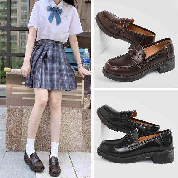 slippers leather little middle leather shoes and flat college-style moccasins jk uniform student wzhq, Black
slippers leather little middle leather shoes and flat college-style moccasins jk uniform student wzhq, Black